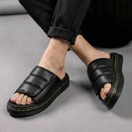 Docmart Men's Black Casual Slide Sandals Selipar Lelaki