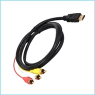 RUN 1080p HDTV-compatible to 3RCA AV Converter Gold Plated Connectors 150cm 59in