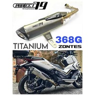 Project79 Exhaust ZONTES 368G Full System  Muffler Cover Carbon Fiber ZT368G ZT368 SIZE MANIFOLD 36-