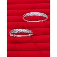 流星雨大人 铜镀银手镯 925大人镯镀银手镯