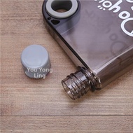 Flat Portable Transparent Water Bottle