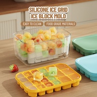 Handmade DIY Ice Cream Model Popsicle Mold Silicone Ice Cube Mold Popsicle Maker Frozen Ice Cream large capacity ice storage box