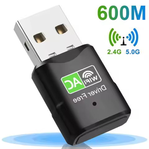 600Mbps Dual-band WiFi Adapter USB Antenna 2.4g 5GHz USB Wifi Adapter Wireless Network Card Adaptado