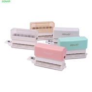 SONAR Hole Puncher, Loose Leaf Bind 6-hole Paper Puncher, Office Stationery A4 A5 B5 with Chip Box P