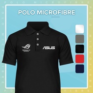 Baju ASUS ROG GAMERS Dry Fit Microfiber Polo T Shirt Tshirt Casual Unisex T-Shirt Sports Jersey Paka