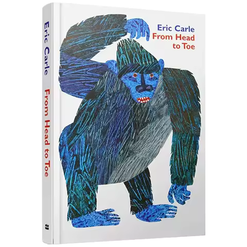 From head to toe, Eric Carle, Baby Children's books aged 1 2 3, English picture book, 9780694013012