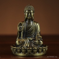 Patung Buddha Tembaga Hiasan Shakyamuni Buddha Amitabha Buddha Rumah Altar Ibadah Shakyamuni Buddha 