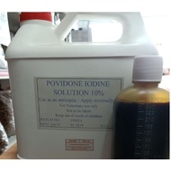 Povidone Iodine Solution 100ML & 20 ML (READY STOCK) UNTUK LUKA KUCING ANJING LEMBU KAMBING