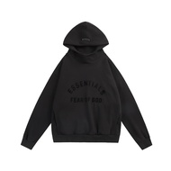 FBF Fog FEAR OF GOD Season 8 Essentials 23SS เสื้อกันหนาว เปิดไหล่ ผ้ากํามะหยี่ขนนิ่ม ทรงหลวม แนวสตร