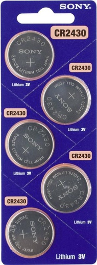 S203 SONY 索尼 CR2430 鈕扣電池 3V 電餅 電芯 鈕型電池 - 5粒裝 (平行進口)
