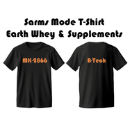 Sarms เสื้อยืดในการออกกำลัง เสื้อเสริมกล้ามเนื้อ ฟิตแอนด์ลีน