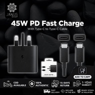 45PD Charger For Samsung Galaxy S21 S22 Ultra 45W/35W/ 25W USB-C Charger Support Fast Charge 2.0 PD 