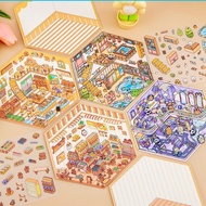 SMR DIY sticker stick 3D miniature home character motif sticker/