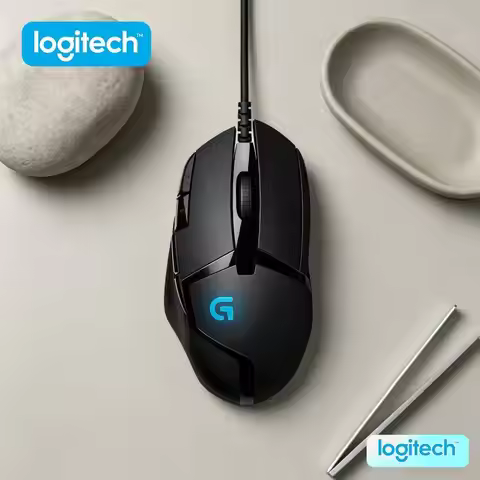 Logitech G402 Wired Mouse Fusion Engine Tech 500+ IPS Speed 20M Clicks Anti-Slip Grips for Extended 