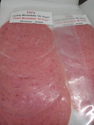 Turkey Mortadella 2 times 100 gram / Putenmortadella 2 mal 100 Gramm
