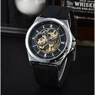 Fossil Quartz Movement Skeleton Dial Men's Watch