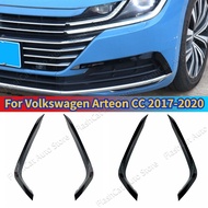 Car Front Bumper Canards Grille Sticker Cover Strip For VW Arteon CC 2017 2018 2019 2020 Car Stylin