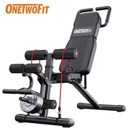 Onetwofit Dumbbell Bench, Foldable, Weightlifting Chair, Exercise Bench, Abdominal Exercise Chair, 9