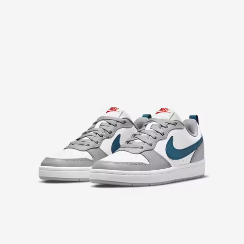 Nike official authentic Court Borough GS women's big and children's low top board shoes BQ5448-117