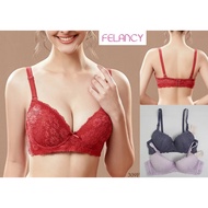 FELANCY Women's Thick Foam Underwire Bra Mix Premium Lace Decoration Underwear 309F SIZE 34B, 38B
