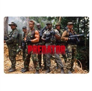 1xPredator Arnold Schwarzenegger Movie Metal Poster Tin Sign - 20x30cm Plate-aluminum