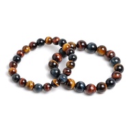 彩虎眼手珠 高品三彩虎眼石手鍊 8mm 10mm 黃虎眼 紅虎眼 藍虎眼