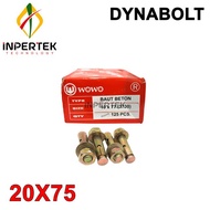 Dynabolt 20 X 75 WOWO Dyna Bolt Baut Beton Dinabol M20X75