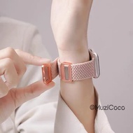 Magnetic Buckle iWatch Band for iWatch Series 10 9 Ultra 8 7 6 5 3 SE IWatch Nylon Braided Bracelet 