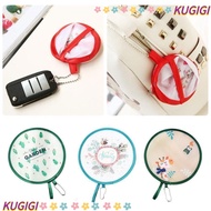 KUGIGI Cartoon Small Fan, Foldable PET Pocket Fan, Gift Mini Pocket Cloth Fan