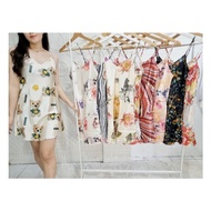 Top Products HB FO IMPORTED ONE STRAP SATIN DASTER MANY MOTIFS IMPORTED SLEEPING CLOTHES PART 2