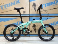 TRINX DOLPHIN 2.0 451 碟剎 鋁合金 折叠車 送水架前後蛙燈叮叮