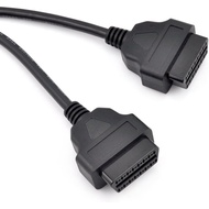 iKKEGOL 1.6ft Feet 50cm OBDII OBD2 16 Pin Right Angle Male to Female Y Splitter Extension Cable Car 