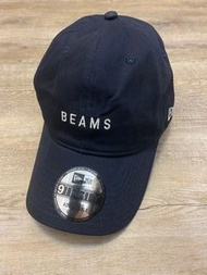 Beams new era 刺繡logo 棒球帽