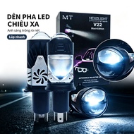 Mini Ball LED Headlight H4 V30 - V22 Osram 55w Output for Cars and Motorcycles