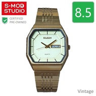 Elgin Octa Gold 35mm Quartz Unisex Vintage Swiss CPO