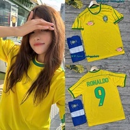 BRAZIL 1998 Retro Football Kit - Competition Standard Thai Fan Fabric