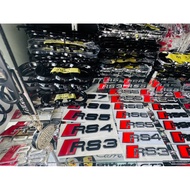 Audi front rear logo emblem A3 A4 A5 A6 A7 A8 RS3 RS4 RS5 RS6 RS7 RS8 RSQ5 Q5 TTRS grill grille trun
