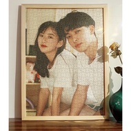 🎁Jigsaw Puzzle Personalised Gift Wooden Jigsaw Puzzle Photo with Wooden Frame Customized Gift Custom