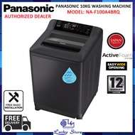 PANASONIC NA-F100A4BRQ 10KG TOP LOAD WASHING MACHINE WITH ACTIVEFOAM FREE DELIVERY SG WARRANTY