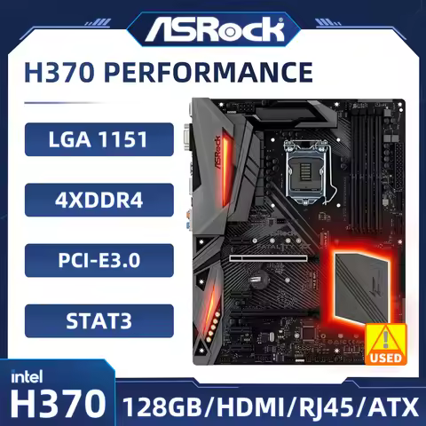 ASRock H370 Motherboard Fatal1ty H370 Performance Motherboard LGA1151 DDR4 128GB support 9700KF 9400