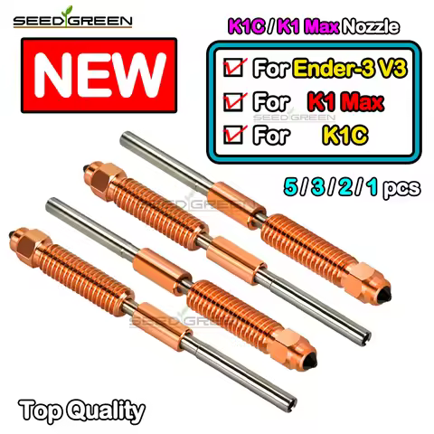 For Creality K1C Nozzle All-in-one Hardened Steel Titanium High Flow Upgraded K1C K1 Max Nozzle 0.2/