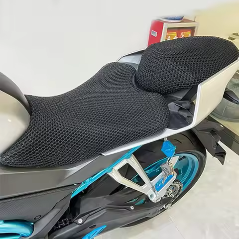 Rear Seat Hump Cushion Cover Net 3D Mesh Protector Insulation Cushion Cover Motorbike For CFMOTO 250