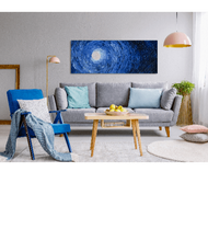 Bighot NICE Abstract-Painting Canvas Print Picture 94x36 Cm. (A.xs.) C9436-12