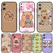 J5F Capybara cartoon cute for Huawei P10 P20 P30 Lite Pro Y5P Y6P Y7A Y8P TPU soft black protective 