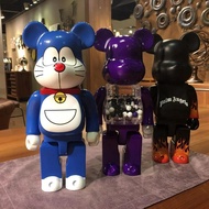 400 % Bearbrick Palm Angel Fire Qianqiu Purple Doraemon Action Figure Model Kid Gift Toy