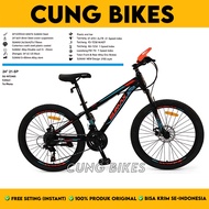 Sepeda Gunung MTB 24 26 27.5 Inch Sumax 21 speed rem double Discbrake