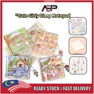 ASP Square Hand Book Loose-Leaf Removable Square Book High-Value Girls Cute Sticker Handbook Child M