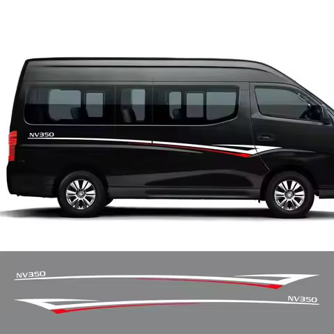 Car Door Stickers For Nissan NV350 Caravan Urvan Escapade Accessories Tuning Auto Both Side Waist St