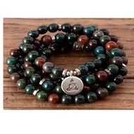 YTR210905 –Handmade Chakra Multi Colors Natural Stone 108 Mala Beads Necklace With Tassel Yoga Meditation
