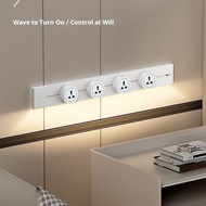 Cross-Border White Track Socket Sensor Light with Universal Three-Hole Track USB Socket Multi-Functi